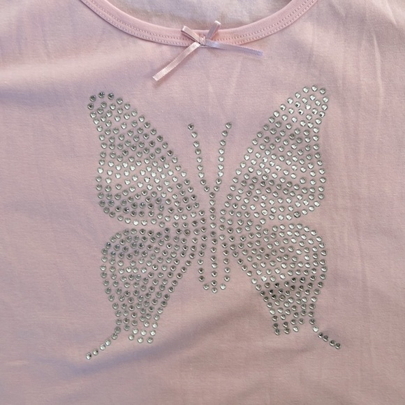 NWT BP. from Nordstrom 3XL pink tank top with rhinestone butterfly - Picture 2 of 4